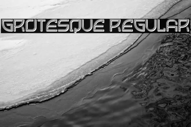 Grotesque Regular Font examples