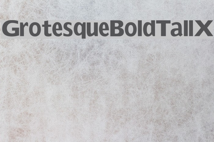 GrotesqueBoldTallX Font examples