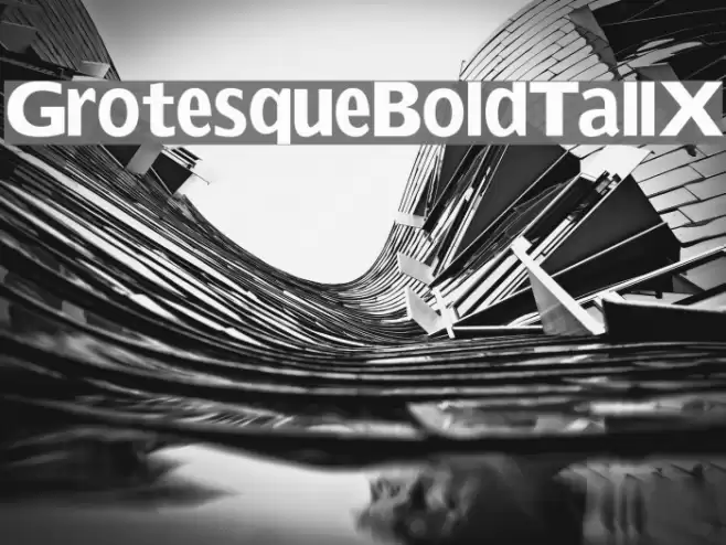 GrotesqueBoldTallX Font examples