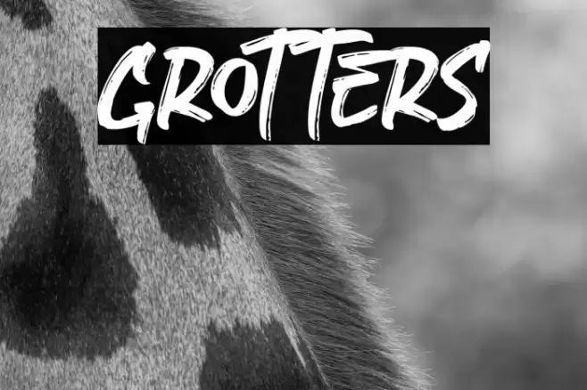 Grotters Font examples