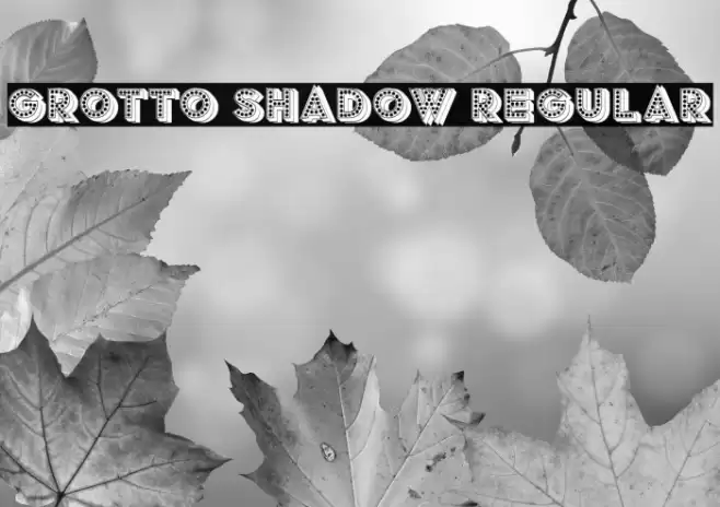 Grotto Shadow Regular Font examples