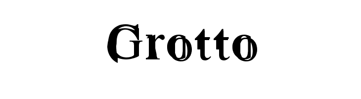Grotto Schriftart