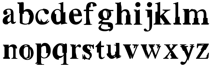 Grotto Schriftart Kleinbuchstaben