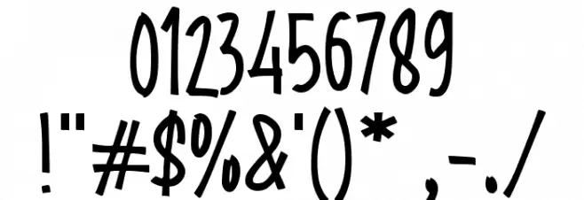 Ground Board Font OTHER CHARS