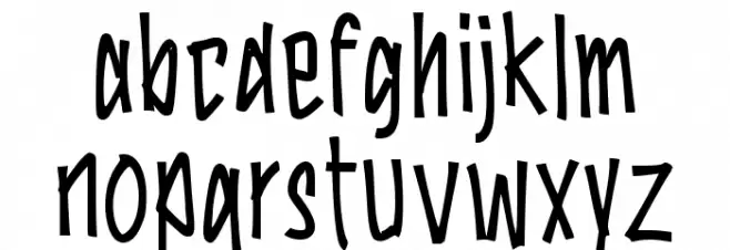 Ground Board Font LOWERCASE