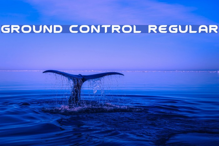 Ground Control Regular Font examples