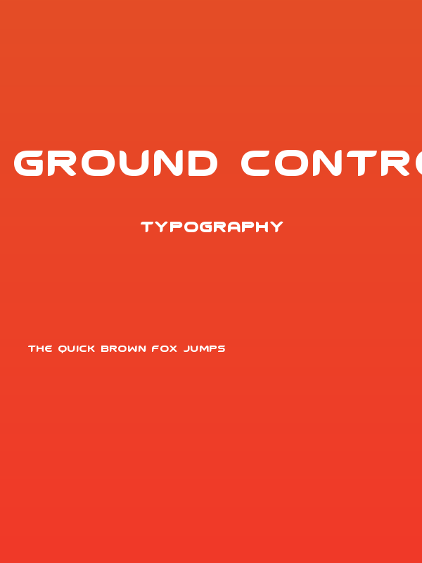 Ground Control Regular Poster
