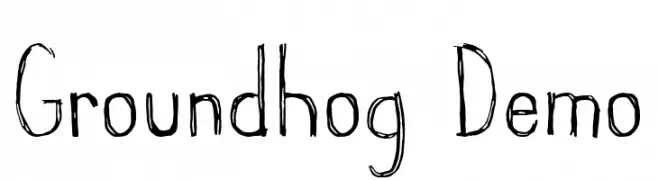Groundhog Demo  フリーフォントのダウンロード