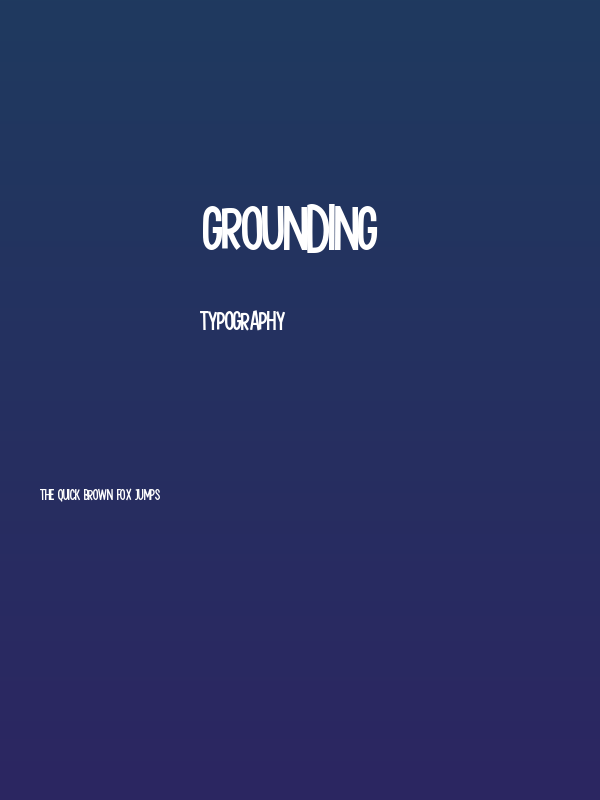 Grounding1 Poster