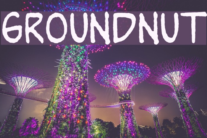 Groundnut Font examples