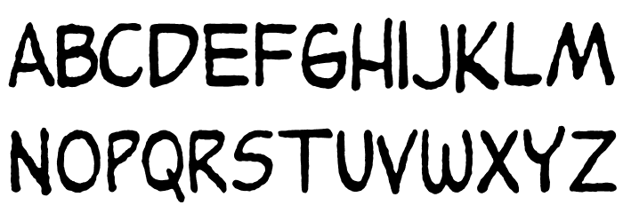 Groundnut Font LOWERCASE