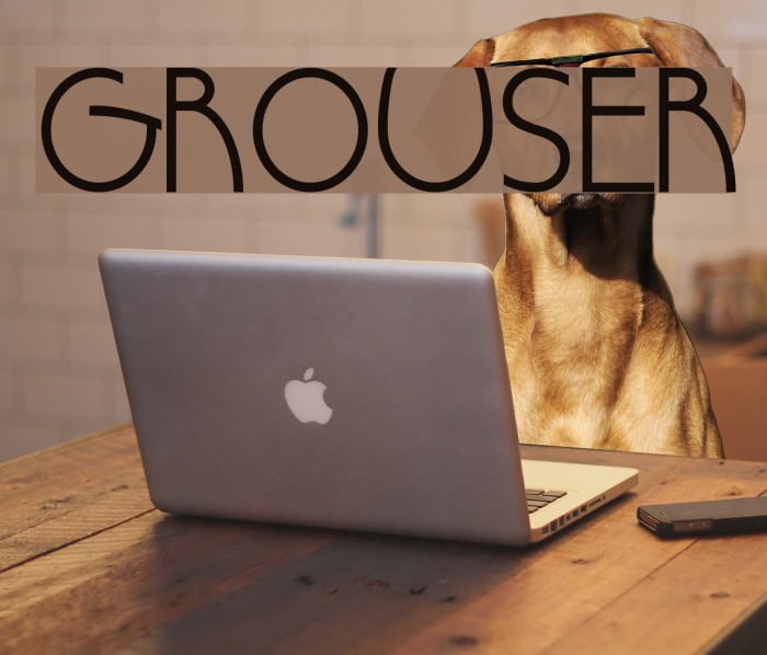 Grouser Font examples