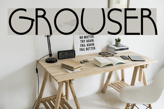 Grouser Font examples
