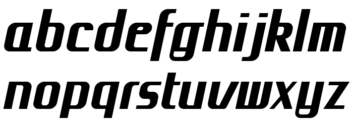 Grov AB Bold Italic Font LOWERCASE