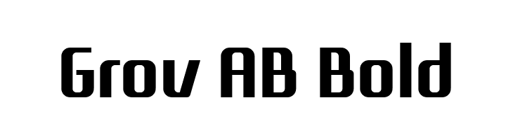Grov AB Bold  Frei Schriftart Herunterladen