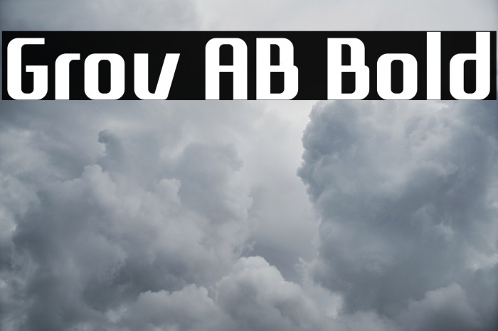 Grov AB Bold Font examples