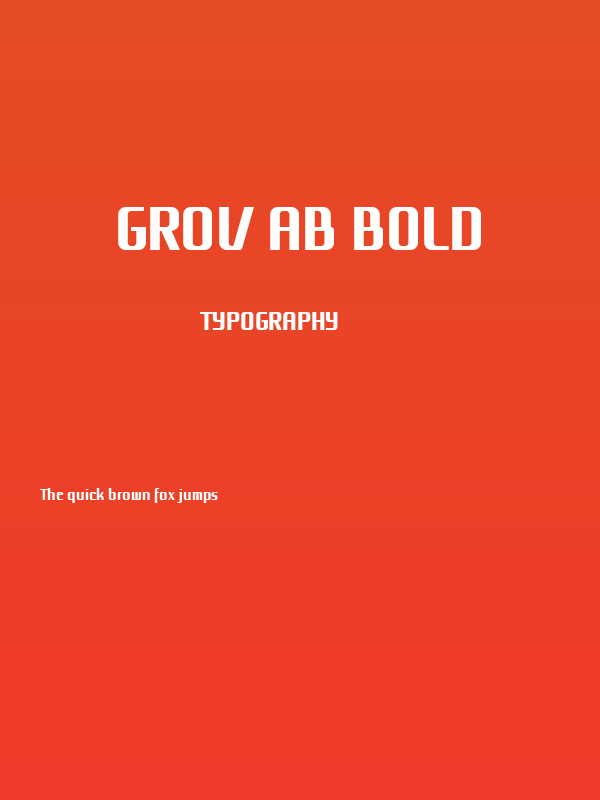 Grov AB Bold Poster