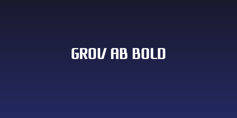 Grov AB Bold Social Header