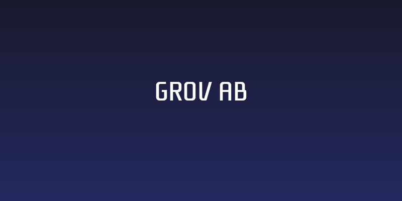 Grov AB Social Header