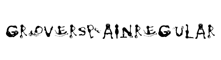 Grovers Pain Regular Font