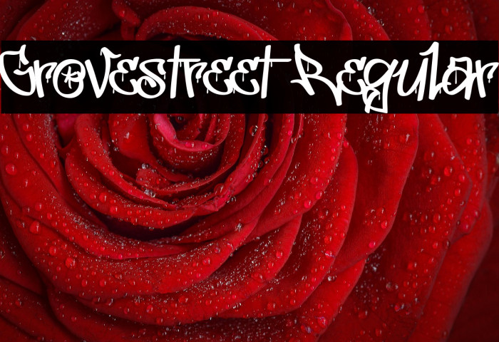 Grovestreet Regular フォント examples