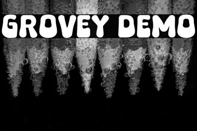 Grovey Demo फ़ॉन्ट examples