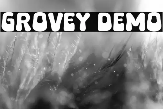 Grovey Demo फ़ॉन्ट examples