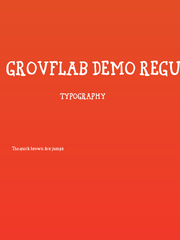Grovflab DEMO Regular Poster