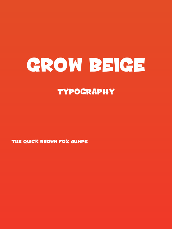 Grow Beige Poster