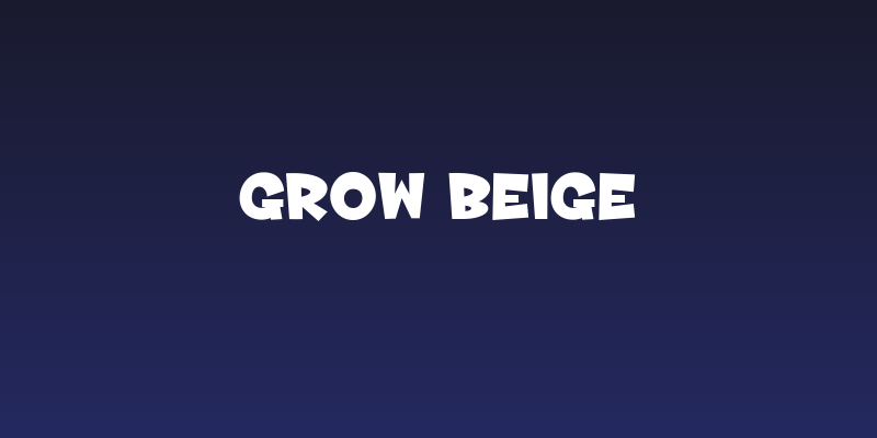 Grow Beige Social Header