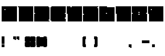 Grow Fat Font OTHER CHARS