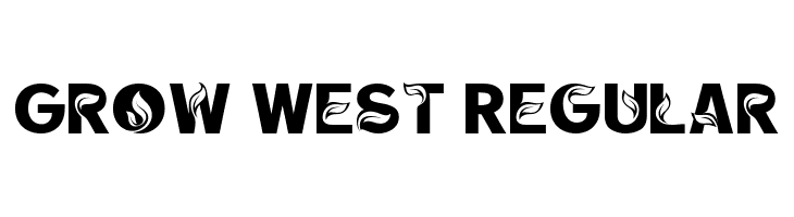 Grow West Regular  Descarca Fonturi Gratis