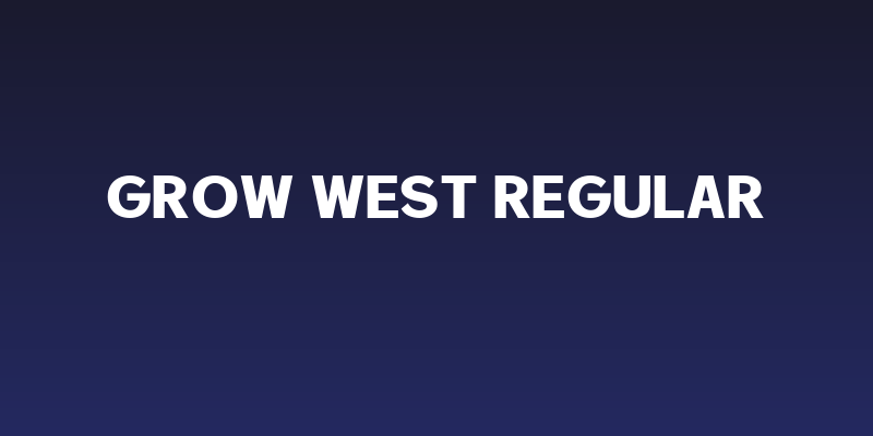 Grow West Regular Social Header