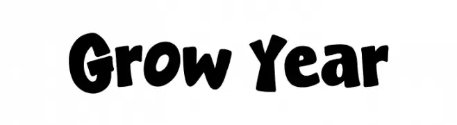 Grow Year  font caratteri gratis