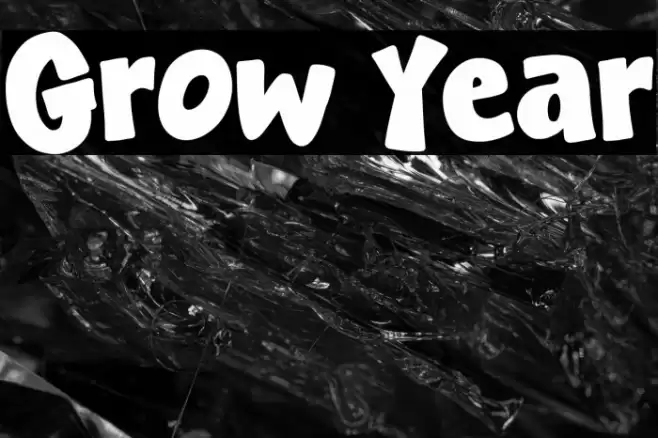 Grow Year خط examples