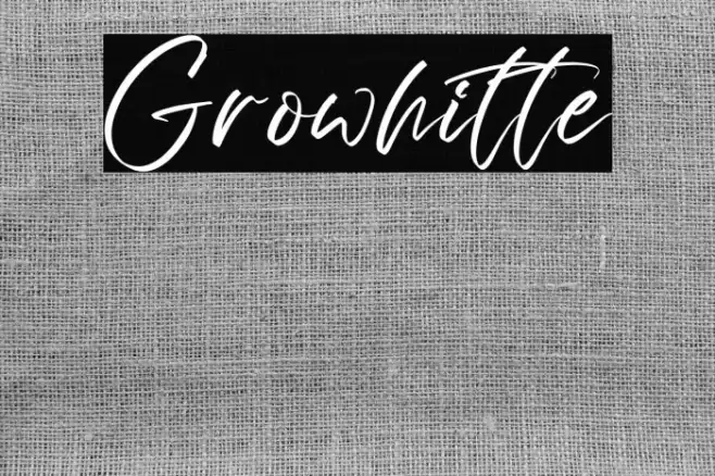 Growhitte خط examples