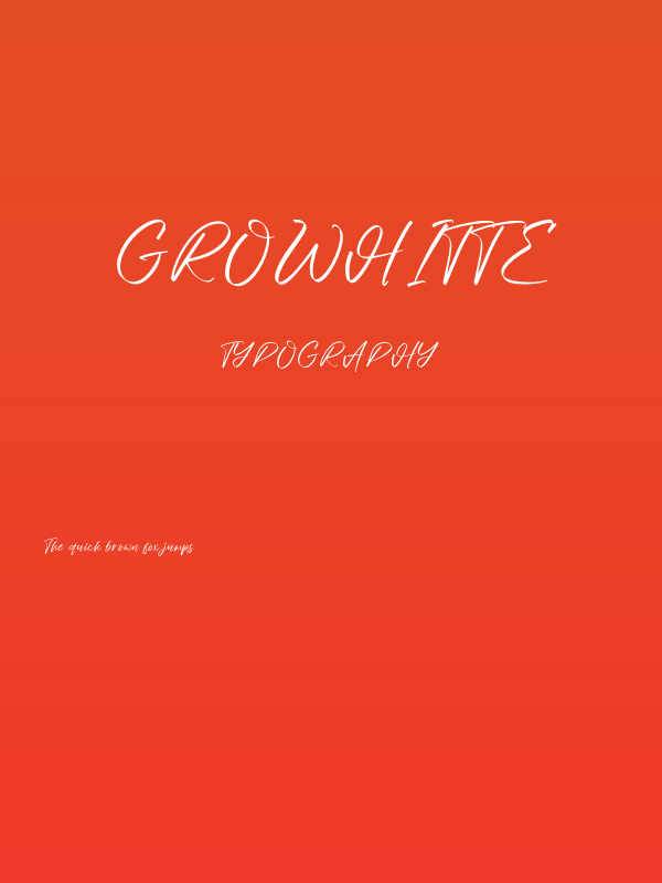 Growhitte Poster