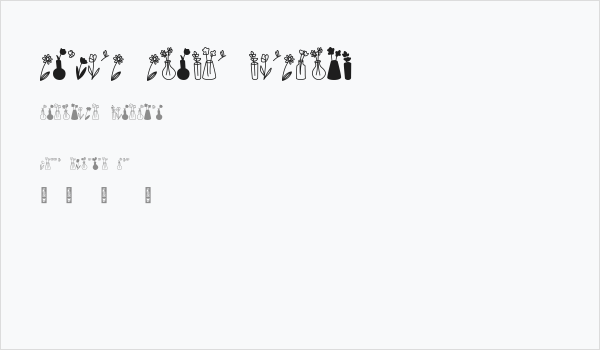 Growing Garden Dingbats Business Card