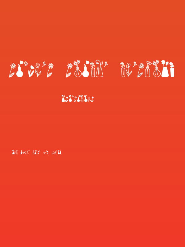 Growing Garden Dingbats Poster