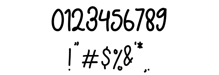 Growing Garden Regular Font OTHER CHARS