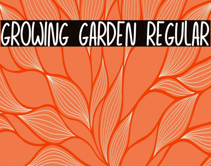 Growing Garden Regular Example 3