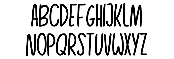 Growing Garden Regular Font LOWERCASE