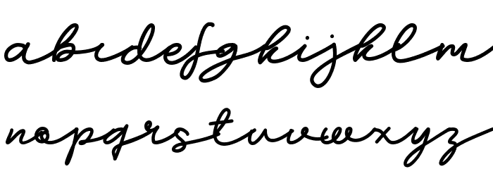 Growing Garden Script Schriftart Kleinbuchstaben