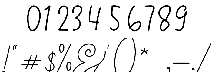 Growing Script free Font OTHER CHARS