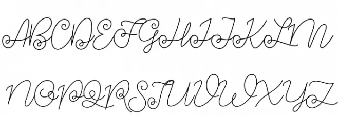 Growing Script free Schriftart Groß