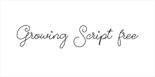 Growing Script free Logo