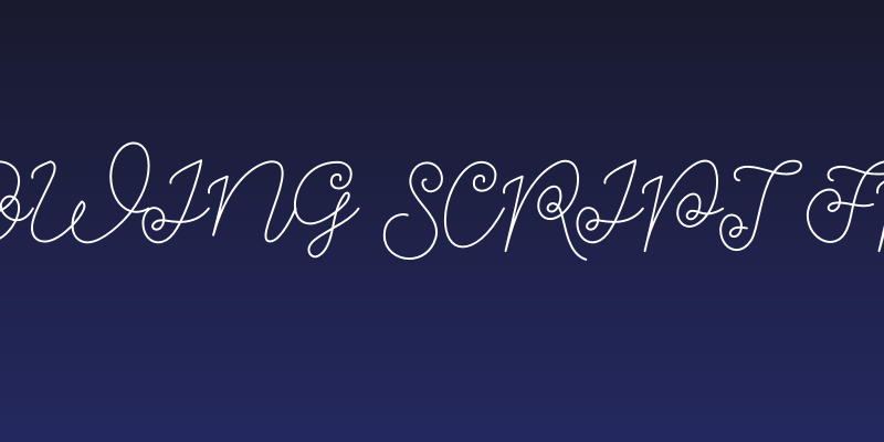 Growing Script free Social Header