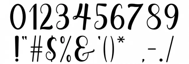 Growloves Font OTHER CHARS