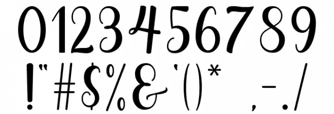 Growloves Font OTHER CHARS