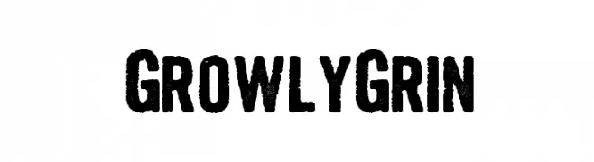 Growly Grin  les polices de caractères gratuit tlcharger